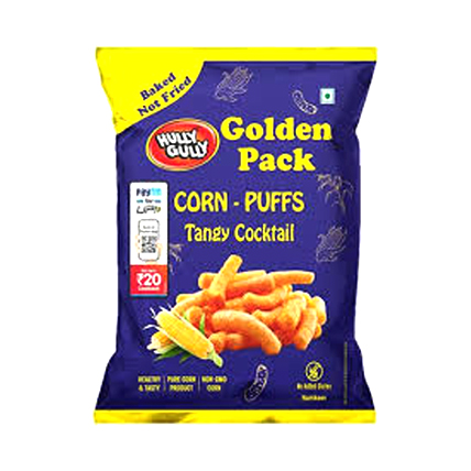 Hully Gully Snacks Corn Puff Tangy Cocktail